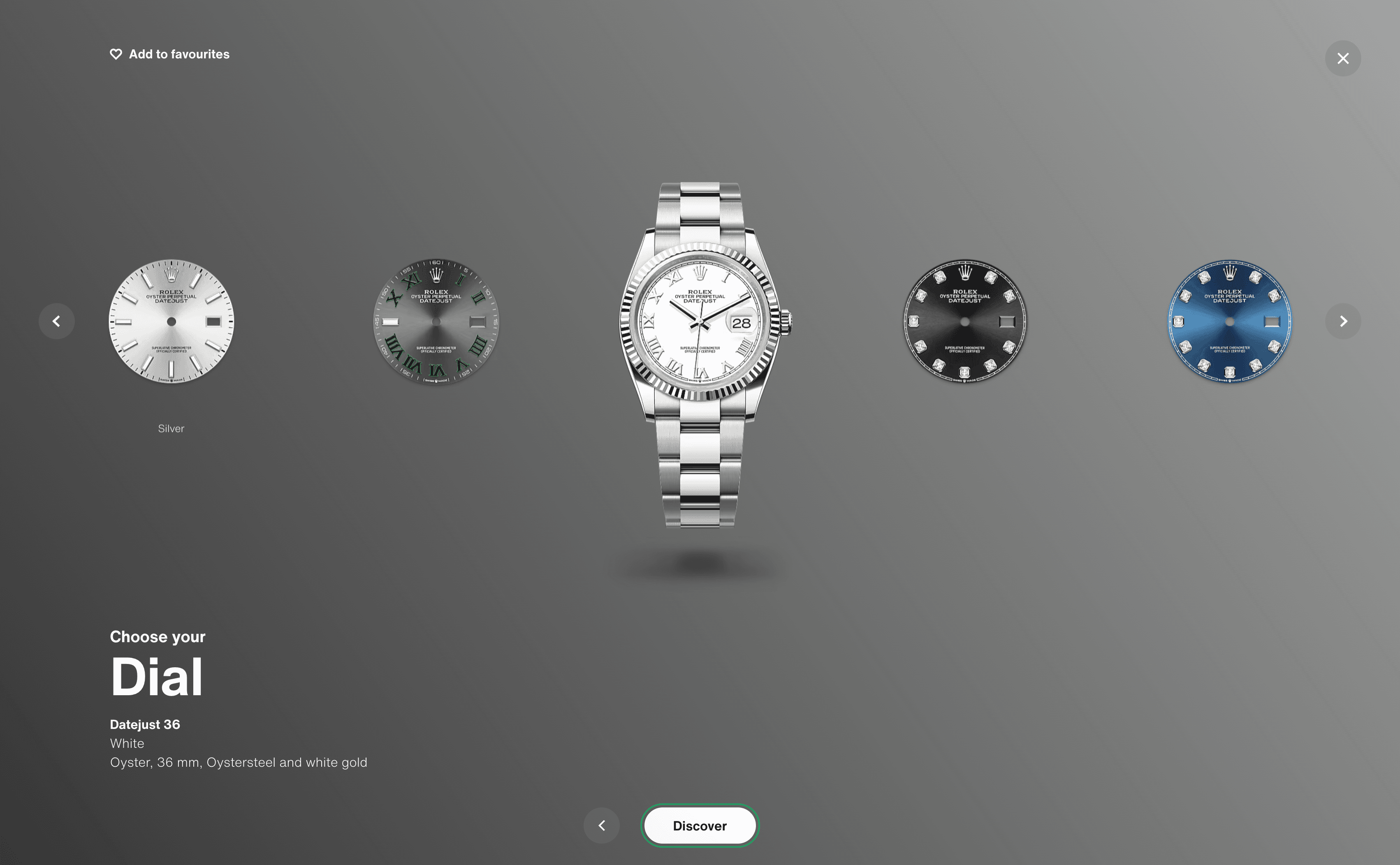 rolex web design